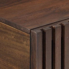 vidaXL Τραπεζάκι Σαλονιού Καφέ/Μαύρο 80x51x40 εκ. Μασίφ Ξύλο Μάνγκο