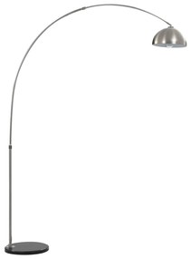 vidaXL Φωτιστικό Δαπέδου Τοξωτό Ασημί 170 εκ. 60 W E27