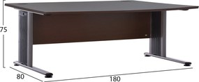 ΓΡΑΦΕΙΟ ΕΠΑΓΓΕΛΜΑΤΙΚΟ VALDEN HM2046.02 WENGE 180X80X75