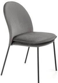 Dine 443 Καρεκλα Γκρι 50x58x84cm