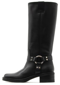 Μπότες Debutto Donna  LEATHER MID HEEL BOOTS WOMEN