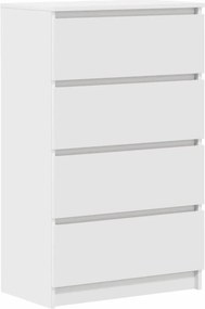 vidaXL Συρταριέρα Λευκή 60 x 35 x 98,5 εκ. από Επεξεργασμένο Ξύλο