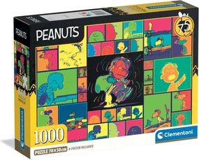 Clementoni Παζλ High Quality Collection Peanuts 1000 τμχ - Compact Box