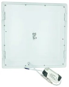 LED φωτιστικό οροφής λευκό φως 18-24W - LED PANEL SQUARE 220V WHITE