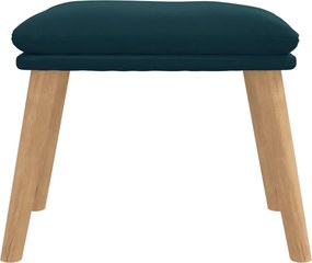 vidaXL Υποπόδιο Μπλε 45x29,5x35 εκ. Βελούδινο