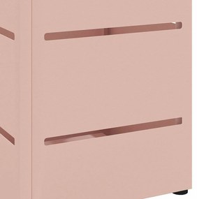 vidaXL Σχέδιο & βάση αποθήκευσης Ροζ 15.5 x 15.5 x 49 εκ Ατσάλι