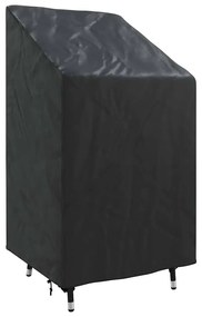 vidaXL Κάλυμμα Κήπου για Καρέκλα Μαύρο 70 x 70 x 85 / 125 cm Ύφασμα 210D