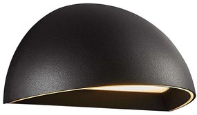 Φωτιστικό Τοίχου Arcus Smart 2019001003 20x10 Dimmable Led 440Lm 9,5W 2700K IP54 Black Nordlux Aluminium, Plastic