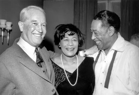 Φωτογραφία Duke Ellington, Ella Fitzgerald, Maurice Chevalier, 1966