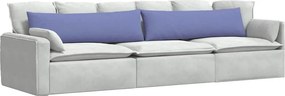 vidaXL Μαξιλάρι Καναπέ 2 pcs Μπλε τζην 145 x 40 εκ. ύφασμα