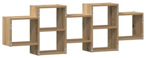 vidaXL Ράφι Τοίχου Αρτισιανή Δρυς 129x18x42 εκ. από Επεξεργασμένο Ξύλο