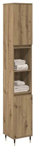 vidaXL Ντουλάπι μπάνιου Δρυς τεχνίτης 30x30x190 cm Κατασκευασμένο ξύλο