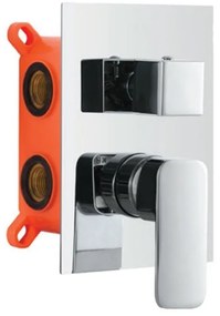 KARAG DELOS Chrome CFL04A Μίκτης Ντους 5 Εξόδων Χρωμέ Κεραμικό, Κράμα Ορειχάλκου