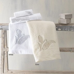 Πετσέτες Dale (Σετ 3τμχ) Ecru Ρυθμός Towels Set 80x150cm 100% Βαμβάκι