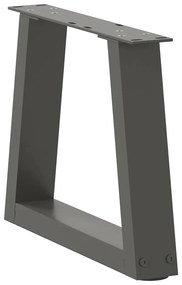 vidaXL Πόδια Τραπεζιού Σαλονιού Σχήματος V 2 τεμ. Ανθρακί 30x(30-31,3) εκ. Ατσάλι