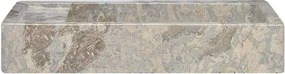 vidaXL Νιπτήρας Γκρι 58 x 39 x 10 εκ. Μαρμάρινος