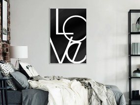 Αφίσα - Simply Love - 30x45 - Χρυσό - Με πασπαρτού