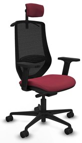 Καρέκλα γραφείου με κεφαλάρι Mardos traslack bali Piqueras y Crespo D036N2H Μπορντό
