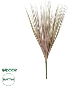 GloboStar® Artificial Garden BEIGE GRASS BOUQUET 21160 Τεχνητό Διακοσμητικό Μπουκέτο Grass Μπεζ Y70cm