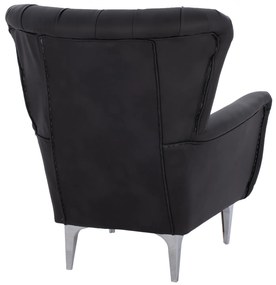 ΠΟΛΥΘΡΟΝΑ ΜΠΕΡΖΕΡΑ Τ. CHESTERFIELD ΣΕ ΧΡΩΜΑ ΜΑΥΡΟ HM9217.01 87x88x100 εκ.