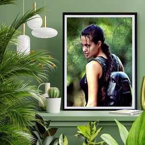 Πόστερ &amp; Κάδρο Tom Raider MV116 22x31cm Μαύρο Ξύλινο Κάδρο (με πόστερ)