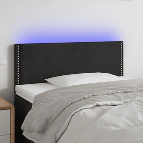 Κεφαλάρι Κρεβατιού LED Μαύρο 80 x 5 x 78/88 εκ. Βελούδινο 3121504