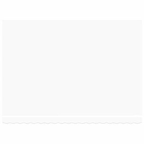 vidaXL Ύφασμα αντικατάστασης τέντας Λευκό 430 x 345 εκ. Πολυεστέρας