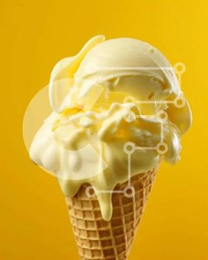 Σετ των 2 Intra Συλλεκτικό Ξύλινο Παζλ Plywood 4mm - Ποικιλία από γεύσεις παγωτού σε χωνάκι βάφλας Σε Ξύλινο Κουτί - Διαστάσεις: 10x10 cm – 25 κομμάτια