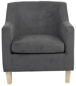 Πολυθρόνα Joyful ύφασμα ανθρακί-φυσικό 71x71x78εκ 71x71x78 εκ.