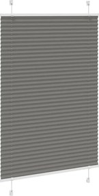 vidaXL Πλισέ περσίδα Ανθρακί 100x150 cm Πλάτος υφάσματος 99,4 cm