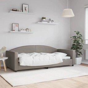 vidaXL Καναπές Κρεβάτι Taupe 90 x 200 εκ. Υφασμάτινος