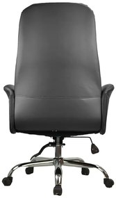 Καρέκλα γραφείου διευθυντή Derjio pakoworld pu σε μαύρη απόχρωση 68x66x115εκ