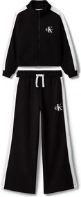 Calvin Klein παιδικό σετ φόρμας Black-White Wide leg