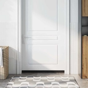 vidaXL Σφραγίδες πόρτας με βούρτσες που προσαρτώνται 6 pcs Ασημί