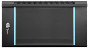 vidaXL Ντουλάπα δικτύου με αποθήκευση Μαύρο 53 x 60 x 30 εκ Ατσάλι