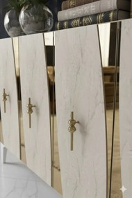 Stewehome κονσόλα τηλεόρασης πολύχρηστο ντουλάπι και γωνιά καφέ 120x32x79 cm