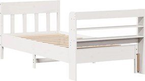 vidaXL Σκελετός Κρεβ. Χωρίς Στρώμα Λευκό 90x190 εκ Μασίφ Πεύκο