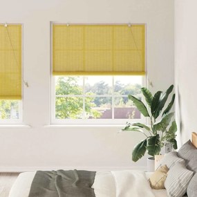 vidaXL Ρόλερ Κίτρινο 150 x 220 cm Μπαμπού