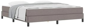 vidaXL Κρεβάτι με ελατήρια με στρώμα Taupe 180 x 200 cm ύφασμα