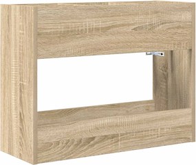 VidaXL Σχέδιο & βάση αποθήκευσης Δρύς Sonoma 65 x 24 x 50 εκ