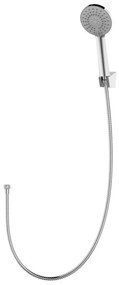 Karag SET-DUO-C Τηλέφωνο ντους με σπιράλ και βάση στήριξης Χρωμέ