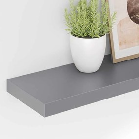 vidaXL Ράφια Τοίχου 4 τεμ. Γκρι 90x23,5x3,8 εκ. MDF