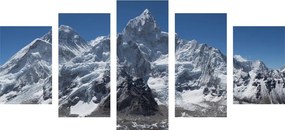 Εικόνα 5 τμημάτων μαγευτική κορυφή του βουνού