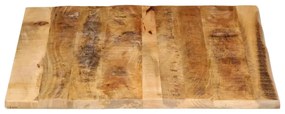 vidaXL Επιφάνεια Τραπεζιού 100x80x2,5 εκ. Live Edge Μασίφ Ξύλο Μάνγκο