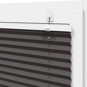 VidaXL Πλισέ περσίδα Μαύρο 120x200 cm Πλάτος υφάσματος 119,4 cm