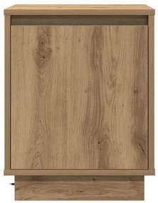 vidaXL Κομοδίνο με artisan δρυς 39 x 34.5 x 50 εκ. Επεξεργασμένο ξύλο