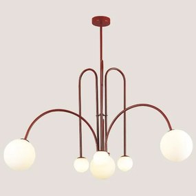 ARTE ILLUMINA ΦΩΤΙΣΤΙΚΟ ΚΡΕΜΑΣΤΟ 6XG9W 100X85 ΚΟΚΚΙΝΟ Eurolamp 144-20007