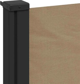 vidaXL Σκίαστρο Πλαϊνό Συρόμενο Taupe 120 x 500 εκ.