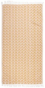 Πετσέτα Θαλάσσης - Παρεό 3685 Ochre-Ivory Greenwich Polo Club Θαλάσσης 80x180cm 100% Cotton