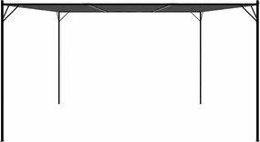 vidaXL Κιόσκι Ανθρακί 4x4 μ. 180 γρ/μ² από Ύφασμα και Ατσάλι